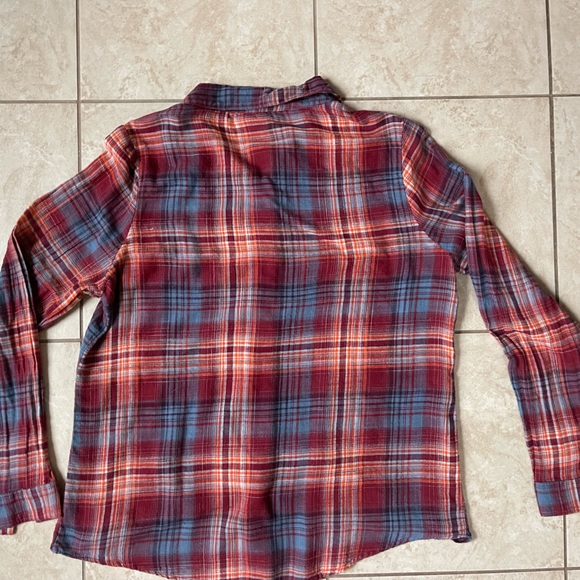 Embroidered Plaid Button Down Shirt - Picture 2 of 4